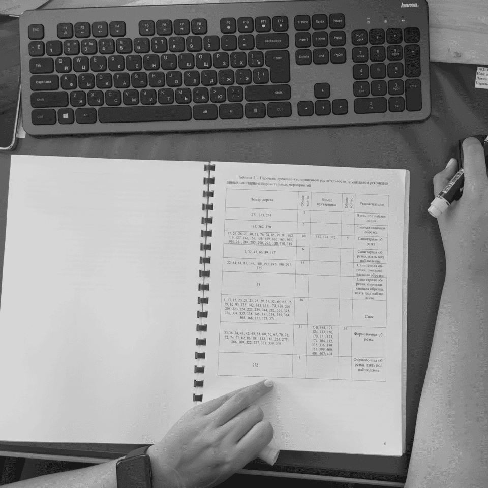 Внесение имеющихся данных